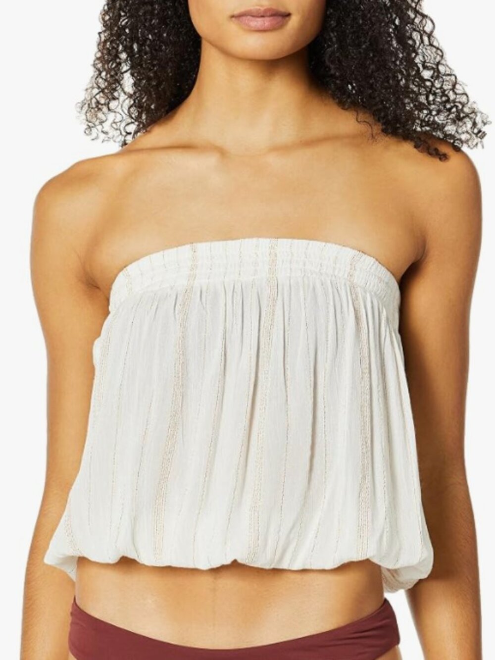 NWT Ramy Brook Womens Lurex Yanni Tube Top Size XS